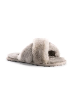Женские тапочки Brighton из австралийской овчины и шерсти, серый Aus wooli