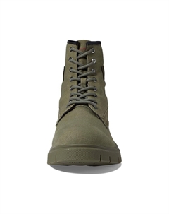 Ботинки Ryan Canvas Lace-Up Boots, цвет Olive Grey Hugo