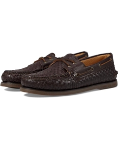 Топсайдеры Gold Authentic Original 2-Eye Woven, цвет Amaretto Sperry