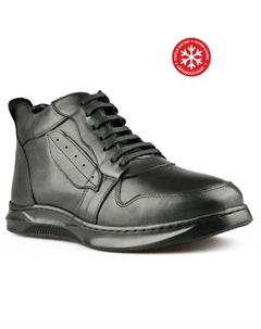 Мужские повседневные ботинки черные на теплой подкладке Tendenz