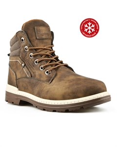 Мужские повседневные коричневые ботинки на теплой подкладке Tendenz