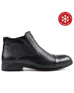 Мужские элегантные черные ботинки на теплой подкладке Tendenz