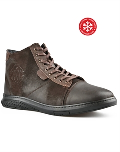 Мужские повседневные коричневые ботинки на теплой подкладке Tendenz