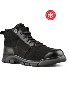 Мужские повседневные ботинки черные на теплой подкладке Tendenz