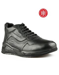 Мужские повседневные ботинки черные на теплой подкладке Tendenz