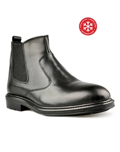 Мужские элегантные черные ботинки на теплой подкладке Tendenz