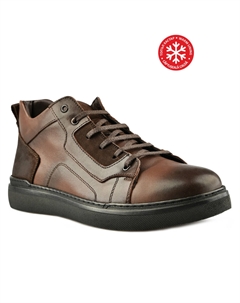 Мужские повседневные коричневые ботинки на теплой подкладке Tendenz