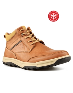 Мужские повседневные коричневые ботинки на теплой подкладке Tendenz