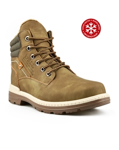 Мужские повседневные коричневые ботинки на теплой подкладке Tendenz