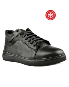 Мужские повседневные ботинки черные на теплой подкладке Tendenz