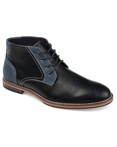 Мужские ботинки чукка с широким простым носком Franco, черный Vance co.