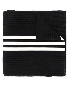 Y 3 шарф 3 stripes в рубчик один размер черный Y-3