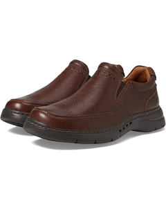 Лоферы Un Brawley Step, цвет Mahogany Tumbled Leather Clarks
