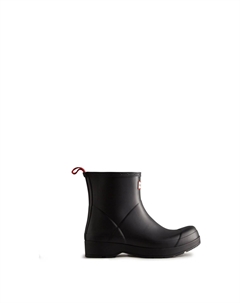 Сапоги мужские резиновые короткие, черный Hunter