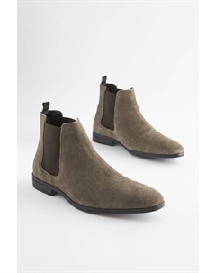 Замшевые ботинки челси, серый Next
