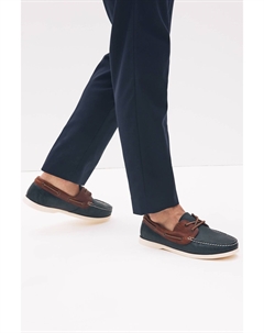 Кожаные мокасины, синий Next