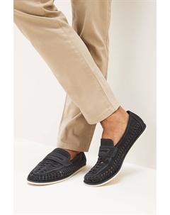 Плетеные мокасины, синий Next