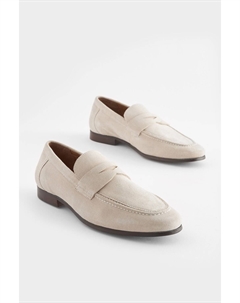 Замшевые лоферы, серый Next