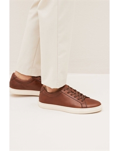 Кожаные кроссовки, коричневый Next