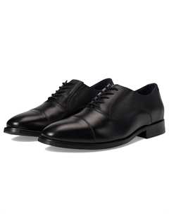 Оксфорды Landry Embossed Cap Toe, цвет Black Full Grain Johnston & murphy
