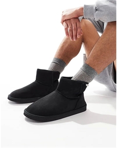 Сапоги из искусственной замши черного цвета Jack & jones