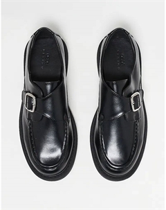 Монки черного цвета с толстой подошвой Asos design