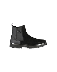 Шикарные однотонные ботильоны с логотипом, черный Calvin klein