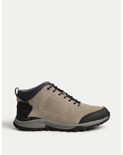 Кожаные водонепроницаемые походные ботинки Chukka, серый Marks & spencer