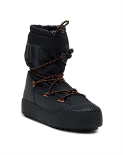 Дутики мужские утепленные на платформе, черный Moon boot