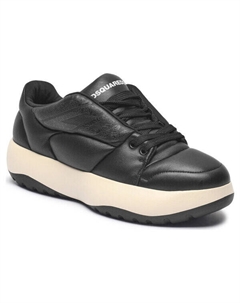 Кроссовки мужские кожаные стеганые, черный Dsquared2