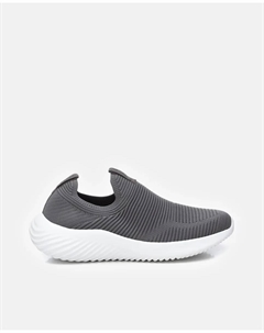 Мужские эластичные спортивные туфли без застежки, серый Refresh