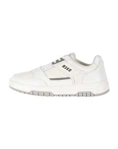 Кожаные кроссовки на резиновой подошве, белый Msgm