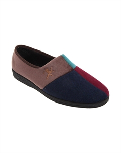 Мульти-велюровые тапочки Harlequin, мультиколор Comfylux