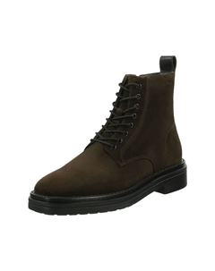 Мужские замшевые ботильоны на шнуровке с петлей для подтягивания, цвет G399 Espresso Bro Gant