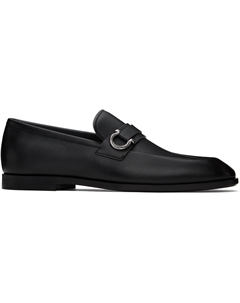 Черные мокасины Florio Ferragamo