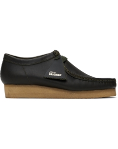 Грин Валлаби Дерби, Forest green leather Clarks originals