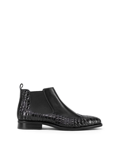 Сапоги Men's black croc-embossed leather Chelsea boots I, черный Wittchen