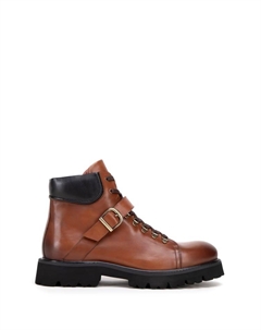 Сапоги Men's brown leather boots with buckle I, коричневый Wittchen