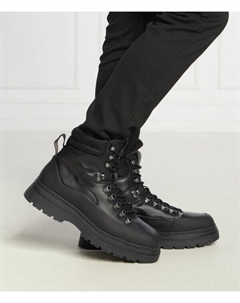 Ботинки мужские кожаные треккинговые, черный Gant