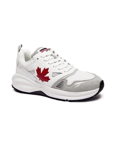 Кроссовки мужские с кленовым листом, белый Dsquared2