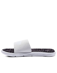 Тапочки mercenary 12 slide 'white black', черный Under armour