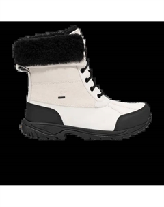 Мужские зимние ботинки Butte кожаные с меховой опушкой, белый Ugg