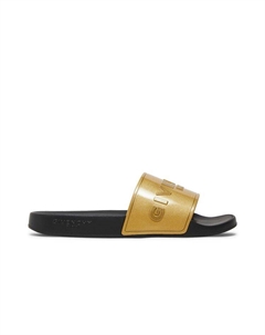 Кроссовки Logo Slide Metallic Golden, золотой Givenchy