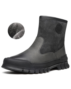 Зимние ботинки мужские серый Chint