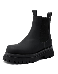 Челси Ботинки Мужские, цвет Black Fleece-Lined Weishibangwei