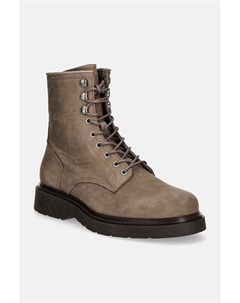 Замшевые ботинки BOOT W/ ZIP SUEDE, бежевый Calvin klein
