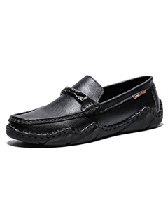 Мокасины Gommino Loafers Men, черный Kupe