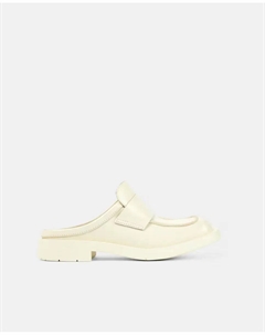 Кожаные сабо унисекс с квадратным носком, белый Camper lab