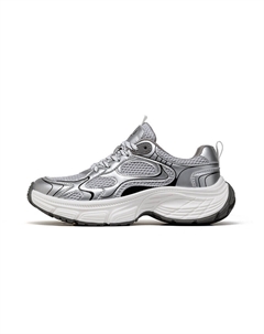 Кроссовки мужские толстые низкие, серебряный Josiny