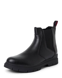 Кожаные ботинки челси ryan_cheb_it, черный Hugo
